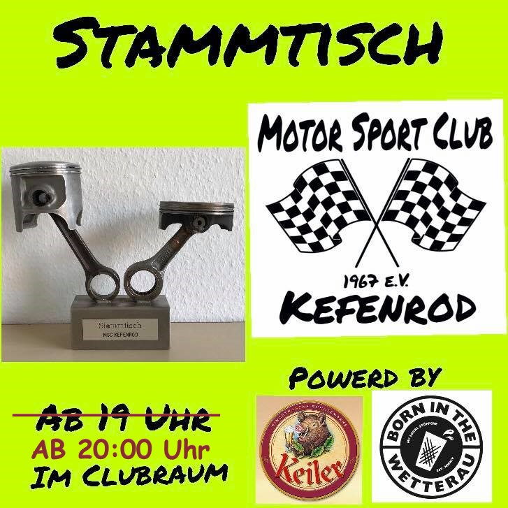 Stammtisch beim MSC Kefenrod e.V. im DMV